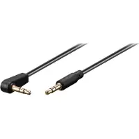 Goobay Jackplug AV Aansluitkabel [1x Jackplug male 3.5 mm - 1x Jackplug male 3.5 mm] 1.50 m Zwart