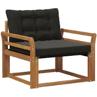 vidaXL Buiten bank set Massief Acaciahout en Textilene Naturel