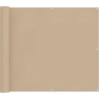 vidaXL Balkonscherm 90 x 200 cm PU gecoate oxford alu Rechthoekig