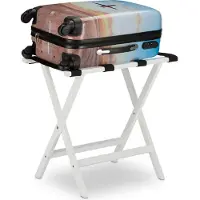 Relaxdays 4052025232580, 1 politie/agent, Kunststof, Bamboe, Zwart, Wit, 40 kg, 535 mm