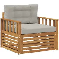 vidaXL Buitensofa Massief Acacia Hout en Polyester