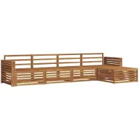 vidaXL Buiten bank set 5 pcs Naturel Massief Acacia Hout
