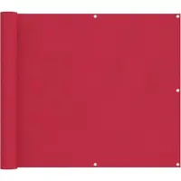 vidaXL Balkonscherm Bordeauxrood 90 x 600 cm PU gecoate oxford alu