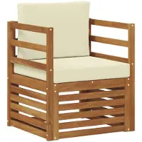 vidaXL Buiten bank set Massief Acacia Hout en Polyester