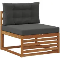 vidaXL Buiten Middelste sofa Massief Acacia Hout Naturel