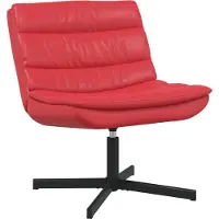 vidaXL Draaistoel Rood 63 x 75 x 76 cm Kunstleer