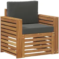 vidaXL Buiten bank set Massief Acacia Hout en Polyester