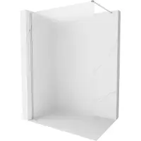 Mexen Kioto-X inloopdouchewand 140 x 200 , matglas 10 mm, chroom - 800-140-101-01-30-X
