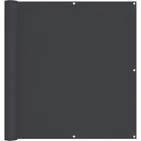vidaXL Balkonscherm 110 x 600 cm Oxford Stof Rechthoekig Zwart
