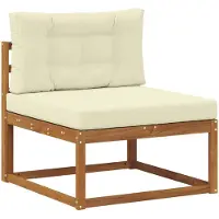 vidaXL Buiten Midden Sofa Naturel