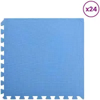 vidaXL Zwemgrondmat 24 st Blauw 8,64 ㎡ EVA Schuim