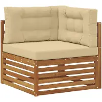 vidaXL Outdoor Hoekbank Massief Acacia Hout Naturel