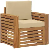 vidaXL Buiten bank set Massief Acacia Hout en Polyester
