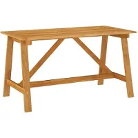 vidaXL Tuintafel 140x70x73,5 cm massief acaciahout