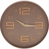 Koopmann Wandklok in taupe- of terra-kleur, diameter 50,7 cm, verkrijgbaar in verschillende kleuren
