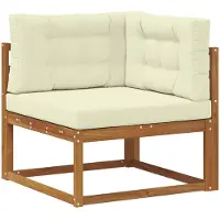 vidaXL Outdoor Hoekbank Naturel