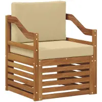 vidaXL Buiten bank set Massief Acacia Hout en Polyester
