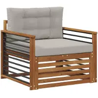 vidaXL Buitensofa Massief Acacia Hout en Polyester