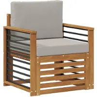 vidaXL Buiten bank set Massief Acacia Hout en Polyester