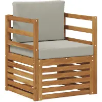 vidaXL Buiten bank set Massief Acacia Hout en Polyester