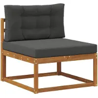 vidaXL Buiten Midden Sofa Naturel