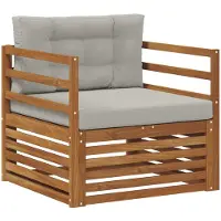 vidaXL Buitensofa Massief Acacia Hout en Polyester