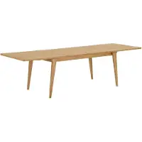 Ebuy24 Eettafel Darwin - Rechthoek Naturel Verlengbaar - 340cm