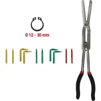 Ks Tools 500.7015 Precisie-borgveertang Geschikt voor borgringen Buitenringen 12-30 mm