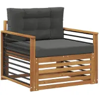 vidaXL Buitensofa Massief Acacia Hout en Polyester