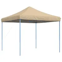 vidaXL Partytent, 292 x 292 x 315 cm, beige, Oxford-stof