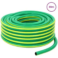 vidaXL Tuinslang 5-laags Groen en Geel 25 mm PVC
