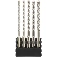 Dewalt Accessoires Houder + SDS Plus | 5 stuks | 5.5x160 mm x1, 6x160 mm x1, 7x160 mm x1, 8x160 mm x1, 10x160 mm x1 - DT70835-QZ