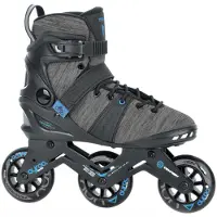 Tempish Ayroo 3x90 Skeelers Volwassenen – 3 Wielen 90mm – Fitness / Speed Inline Skates – Zwart Blauw – Maat 43
