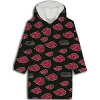 Naruto Hoodie Fleece deken, Black Cloud - Kind - One Size