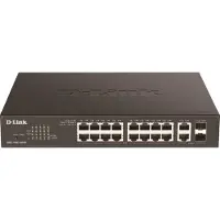 D-Link DGS-1100-18PV2 Slimme Beheerde Schakelaar 16x gigabit Ethernet, 2x ComboGE/SFP, desktop/19" rackmontage
