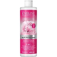 Eveline Cosmetics Biologische Pioenroos Kalmerende Micellaire Oplossing 5in1 voor de gevoelige en overgevoelige huid Pioenroos extract 400ml