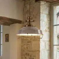 ROYALTECH Hanglamp Astel, dimbaar, alu / grijs / zink, Woon-/ Eetkamer, metaal, Industrieel design, hanglamp