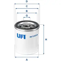Ufi 23.125.00 Oliefilter
