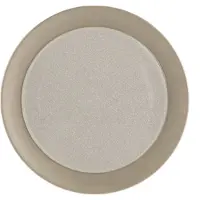 Scandi Living Fossil bordje Ø21 cm Beige
