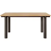 Ferm Living Atura eettafel Donker chocolade-eikenfineer, 90x160 cm
