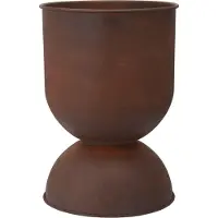 Ferm Living Hourglass bloempot medium Ø40 cm Roest