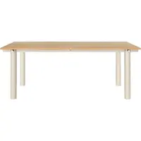 Ferm Living Atura Eettafel 200 x 90 | Light Cashmere|Natural Oak Veneer