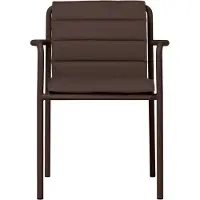 Ferm Living Dapple Ottoman Dining Chair | Dark Chocolate