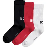Björn Borg Classic Polyamide Crew Socks 3-pack Zwart | Maat: 41-45