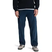 Quiksilver - Broeken - Taxer Regular Cord Pant Dark Navy voor Heren van Katoen - Maat M - Marine blauw