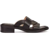 Wonders Dames Wave sandalen zwart (38), Leer, 3 tot 5 cm, Geen, Casual B-9611