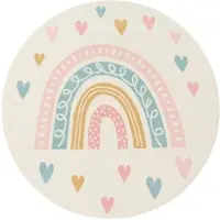 Paco Home Vloerkleed voor de kinderkamer Vloerkleed Kinderkamer Meisjes Jongens Verschillende Motieven En Formaten 120 cm Rund