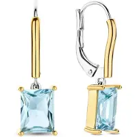Ti sento Dames Oorbellen - 925 zilver - Geel - 78064TY