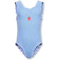 ONLY GIRLS Badpak 'KMGSun' blauw / rood / wit