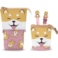 KARACTERMANIA - Oh My Pop Shiba - Schattige Pennenzak - 10-Kleurige Pen - Uitwisbare Gelpen - Roze
